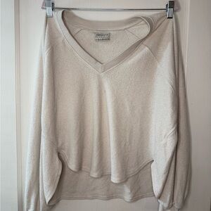 Urban Outfitters Cream v-neck sweater